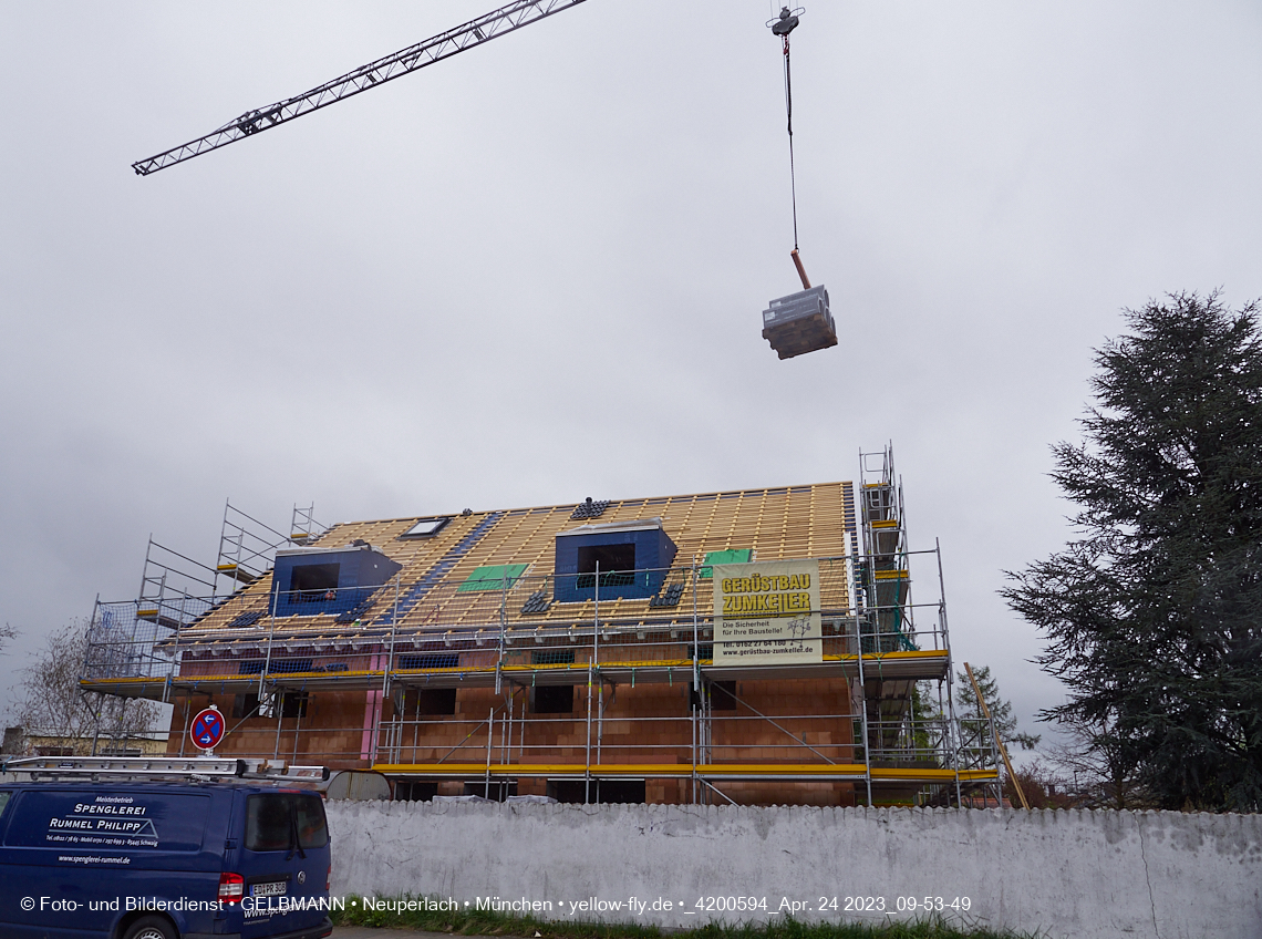 24.04.2023 - Baustelle Niederalmstraße 16 in Neuperlach